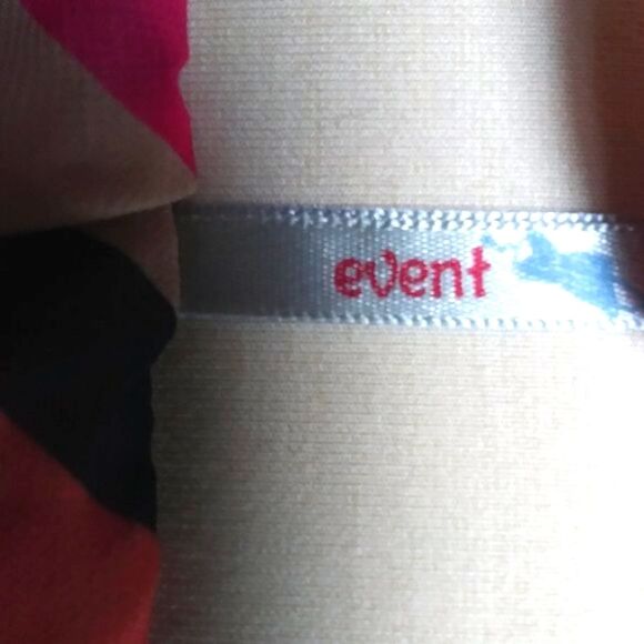 Chiffon Dress Cropped Bright Colored Patterned Mini Dress Chevrons Pull On - Picture 9 of 9